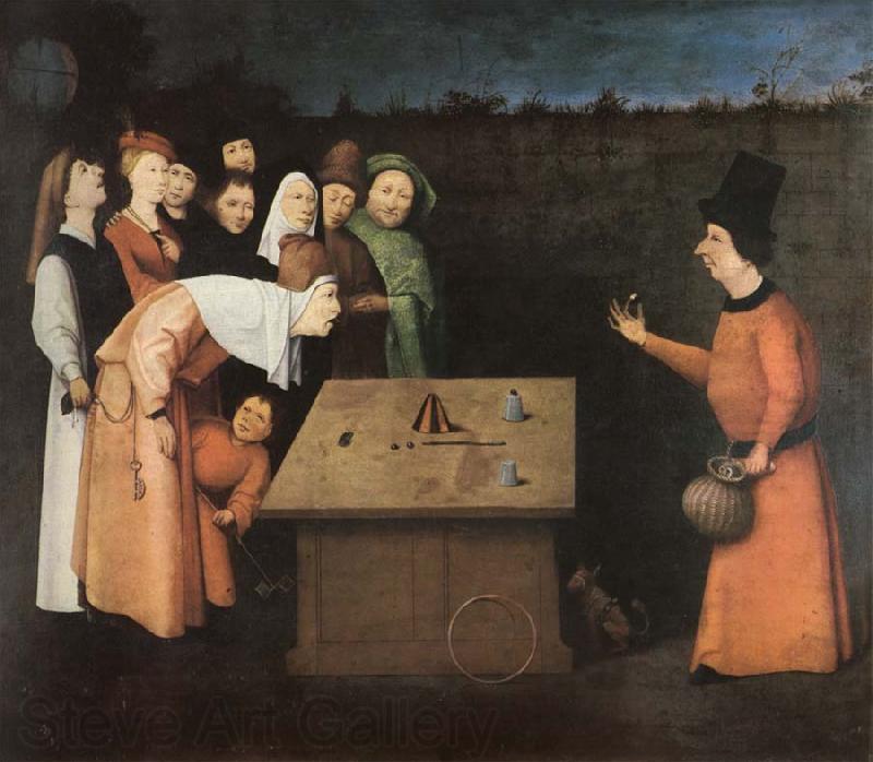 Hieronymus Bosch Taskspelaren France oil painting art